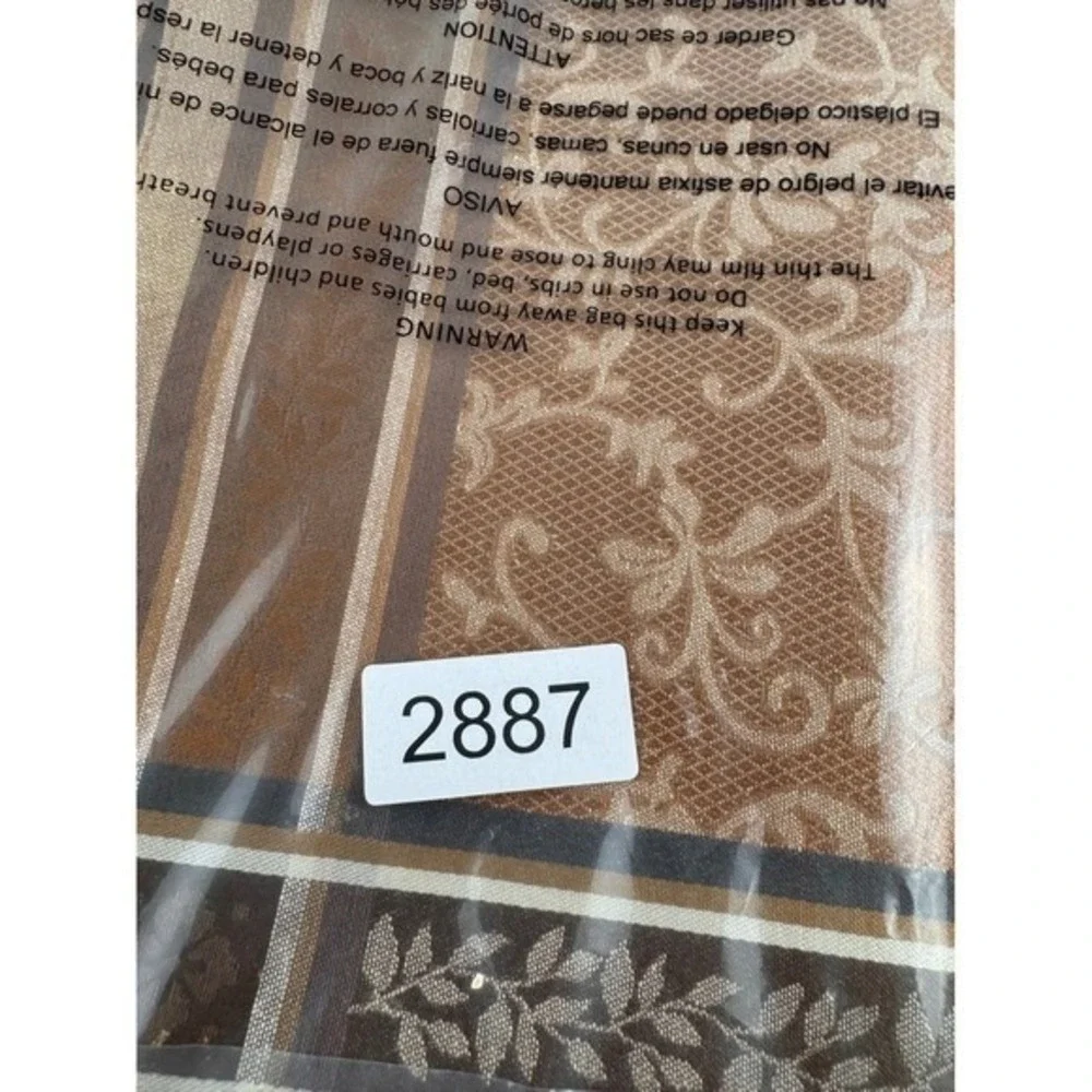 Set of 6 Brown Floral Pattern Placemats Table Mats‎ Dining Kitchen Decor